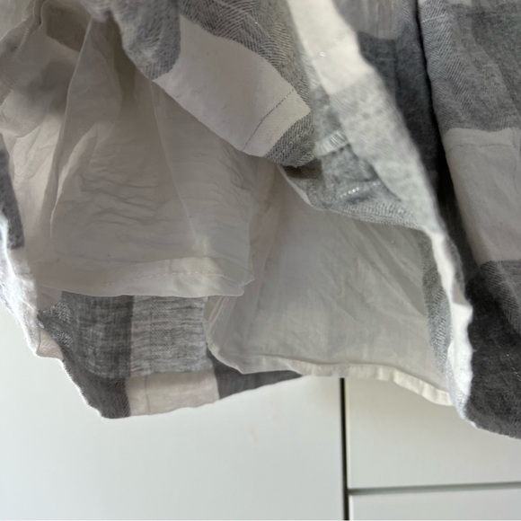 Eligo Grey Glitter Plaid Flannel Collared Dress - Picture 5 of 5